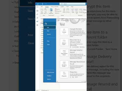 How To Recall Messages In Outlook