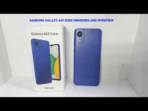 Samsung Galaxy A03 Core UNBOXING And OVERVIEW ENGLISH