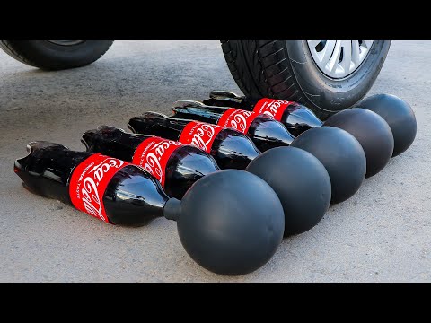 Aplastando Cosas Crujientes Y Suaves Rueda De Coche VS Coca Cola Con Globos Aplastando Cosas Crujientes Y Suaves Rueda De Coche VS Coca Cola Con Globos