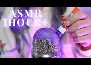ASMR 1 Hour Glue Stick On Mic Sticky BRAIN MELTING Triggers No Talking