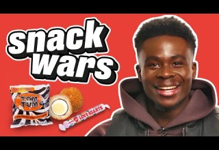 Arsenal Star Bukayo Saka Rates British And Nigerian Food Snack Wars