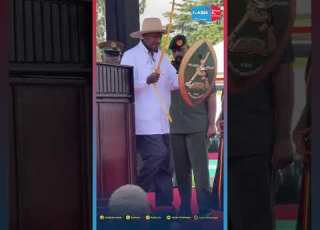  Funnymoments General Muhoozi Hands Over Tools Of CIC President Elect Museveni