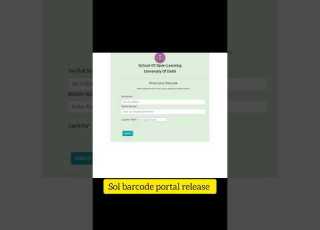Know Your Barcode Number In Just 1 Min Sol Barcode Find Online Sol Solstudents Study Dusol