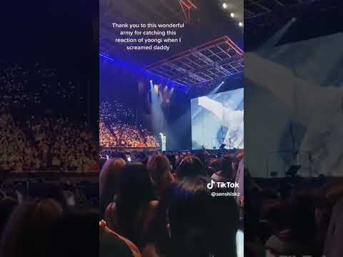 Suga S Reaction When That Army Screamed Daddy Yoongi