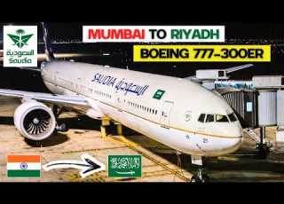  Mumbai To Riyadh Boeing 777 300ER Saudia Airlines Flight Ticket Saudi Arabia Visa Information