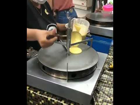 أسهل طريقة لفرد عجينة الكريب Spread Crepe The Easy Way