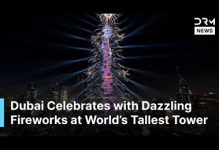 SPECTACULAR Dubai Welcomes The New Year With Dazzling Fireworks At The Burj Khalifa AQ1N