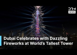 SPECTACULAR Dubai Welcomes The New Year With Dazzling Fireworks At The Burj Khalifa AQ1N