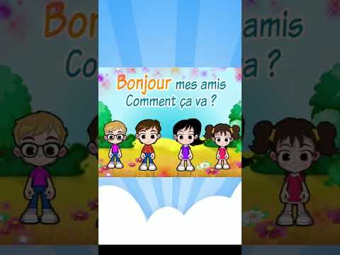 Bonjour Mes Amis Francais تعليم Chansons Learning Learn Shorts Song Apprendre