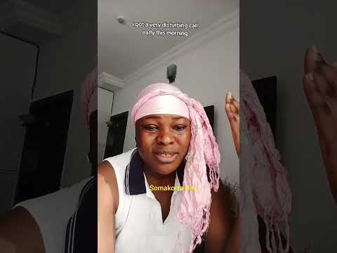 I Got A Very Disturbing Call This Morning