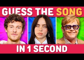  GUESS THE SONG IN 1 SECOND Music Quiz