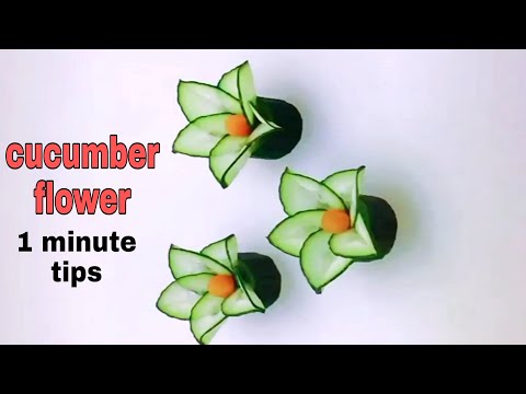 Cucumber Flower Design By Hand Flower