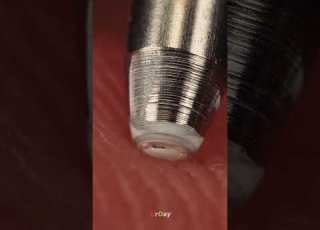 Extreme Close Up Of A Gel Pen On Finger Urday Closeup Macro