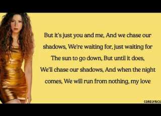 Shakira Chasing Shadows Lyrics