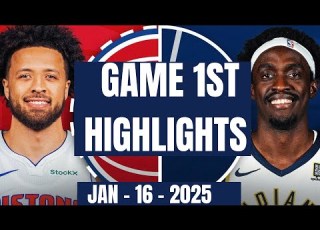 Detroit Pistons Vs Indiana Pacers 1st Quarter Highlights Jan 16 2025 NBA 2024 25 Season