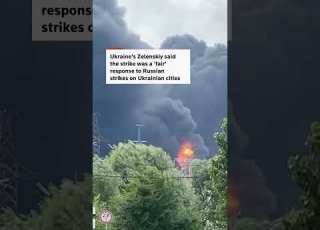 Moscow Refinery On Fire After Ukrainian Drone Attack