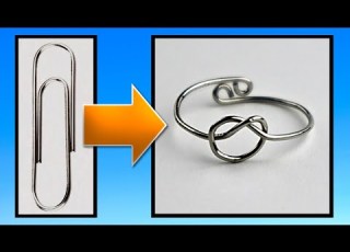  Paperclip Wire Knot Ring Tutorial