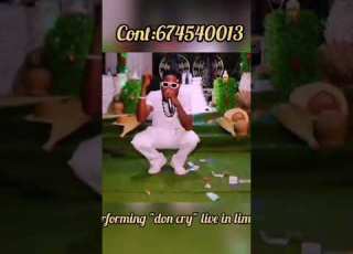 Icekid Performing Don Cry Life In Limbe Cameroon