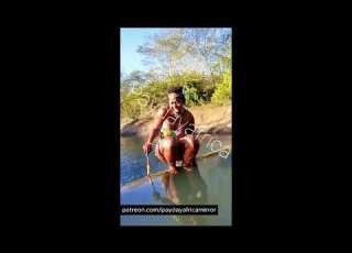 Zulu Maidens After Traditional River Bath