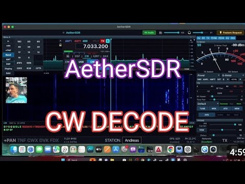 AetherSDR FlexRadio 8400 CW Decoder