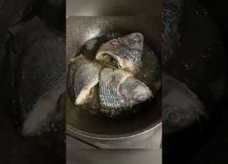 ASMR NATURAL SOUNDS EFFECT OF FRIED FISH Viral Shorts Asmr Food
