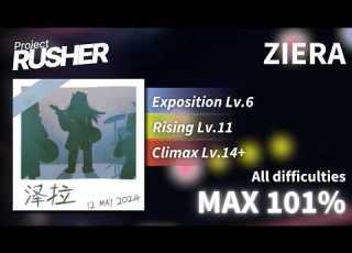 Project RUSHER ZIERA All Difficulties MAX 101