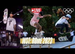  LIVE Street Skateboarding Finals WST Rome 2023 RoadToParis2024
