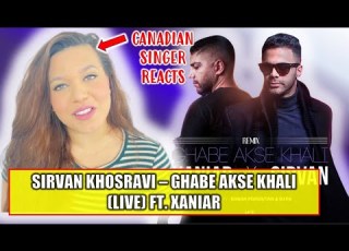 CANADIAN SINGER HONEST REACTION TO IRANI SINGER SIRVAN KHOSRAVI Ghabe Aksi Khali Live Reaction