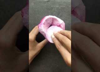  Make A Beautiful Flower With Tissue Paper Shorts Flower Tissuepapercraft Lotus Easy Diy