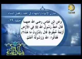 فى ظلال الجنة قناة المجد للحديث النبوى 29