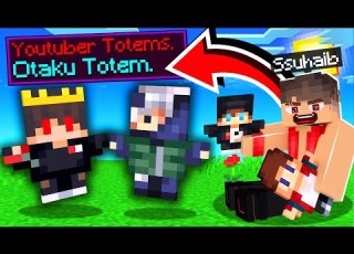  ماين كرافت الوحوش تعطي توتم اليوتيوبر YouTubers Are Totems