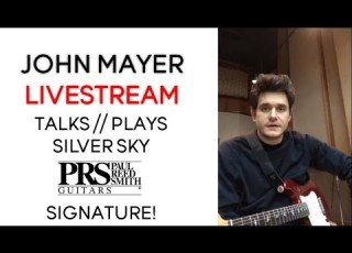  John Mayer Talks Plays Silver Sky PRS Signature Guitar Livestream