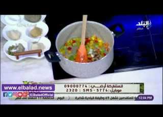  طريقة عمل الأرز بالفلفل الألوان مع الشيف توتا مراد