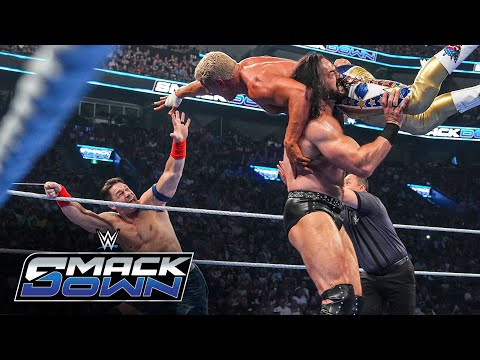 جون سينا وكودي رودز ضد درو ماكنتاير ولوجان بول سماكداون ٨ أغسطس ٢٠٢٥