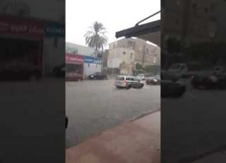 امطار علي طرابلس ليبيا