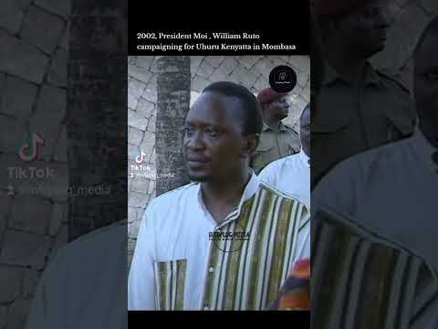 2002 President Moi William Ruto Campaigning For Uhuru Kenyatta In Mombasa