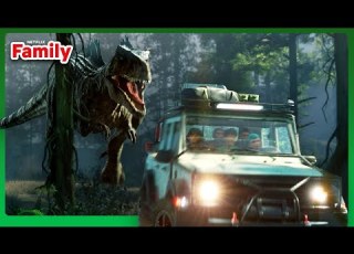  Giganotosaurus Car Chase Jurassic World Chaos Theory Netflix Family