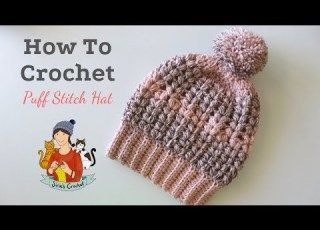 How To Crochet 1 Hour Hat With Puff Stitch