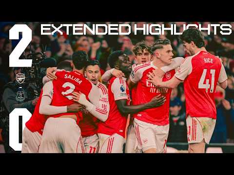 DOWMAN MAKES HISTORY EXTENDED HIGHLIGHTS Arsenal Vs Everton 2 0 Gyokeres Dowman PL