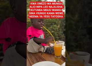  KWA UWEZO WA MUNGUALIO NIPA LEO NAJILISHA KUTUMIA MGUU WANGU SINA VIUNGO KAMA WEWE ONENI
