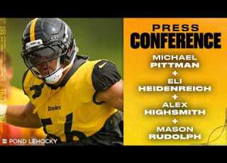  Pittman Heidenreich Highsmith Rudolph Press Conference August 24 Pittsburgh Steelers
