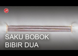 Cara Menjahit Saku Bobok Paspol Bibir Dua