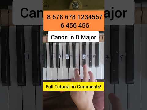 Canon In D Major Easy Piano Tutorial