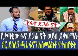 የታጣቂው ፋኖ ደጋፊ ኖት ወይስ ይቃወማሉ ዶር ደሳለኝ ጫኔ ፋኖን አስመልክቶ የተጠየቁት