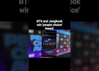 BTS And Jungkook Win People Choice Award Congratulations Bts Jungkook Shorts