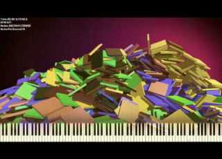 Black MIDI Synthesia PianoFall The Nuker 3 F1 Audio 60 FPS