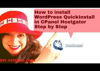  DIYAffilliate How To Install WordPress QuickInstall In CPanel Hostgator Step By Step Easy Follow