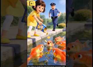  لا تفعلي هذا شاهد ماذا فعلت البنت في حوض السمك وصدمة الشرطة مما حدث حكايات جوكا شورت