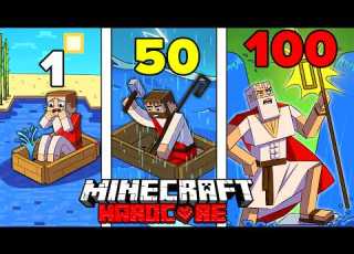 I Survived 100 DAYS As MOSES In HARDCORE Minecraft