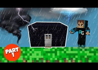 WE CREATED BUNKER TO SURVIVE EPIC TORNADO IN MINECRAFT PART 1